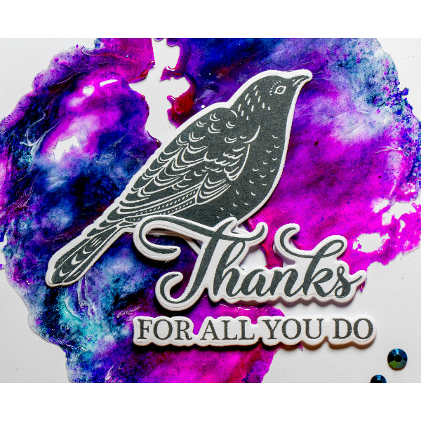 WOW Embossing Primary Indigo Ultra High wh04uh bird