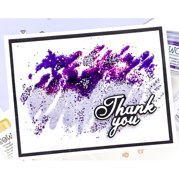 WOW Embossing Primary Indigo Ultra High wh04uh thank you