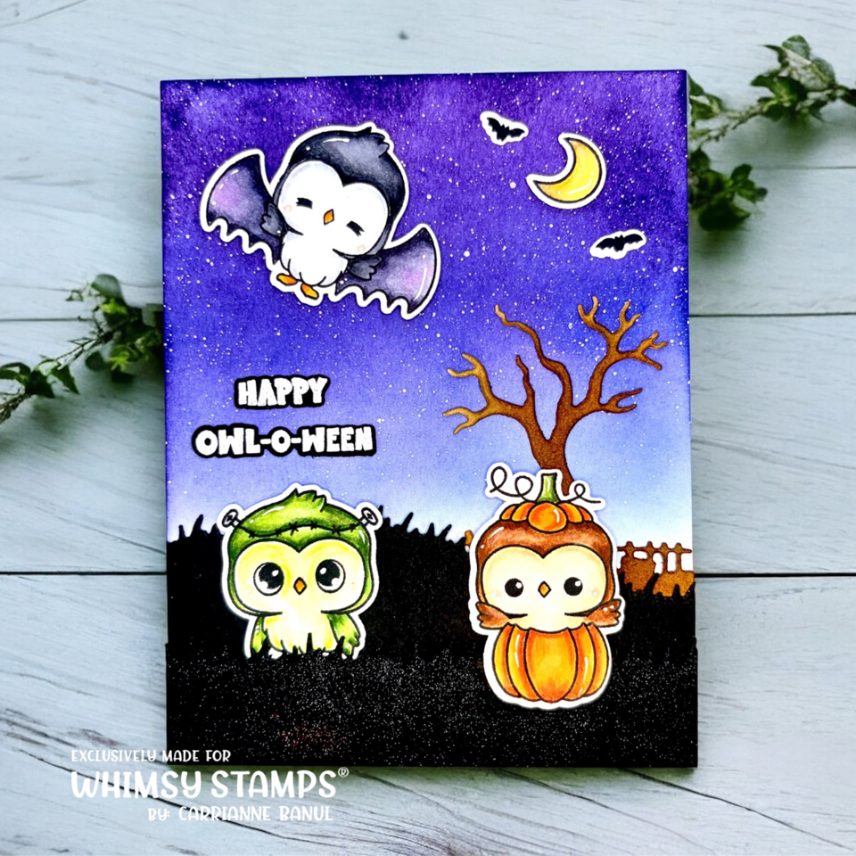 Whimsy Stamps Owl-O-Ween STAMPtember Exclusive Stamps and Dies