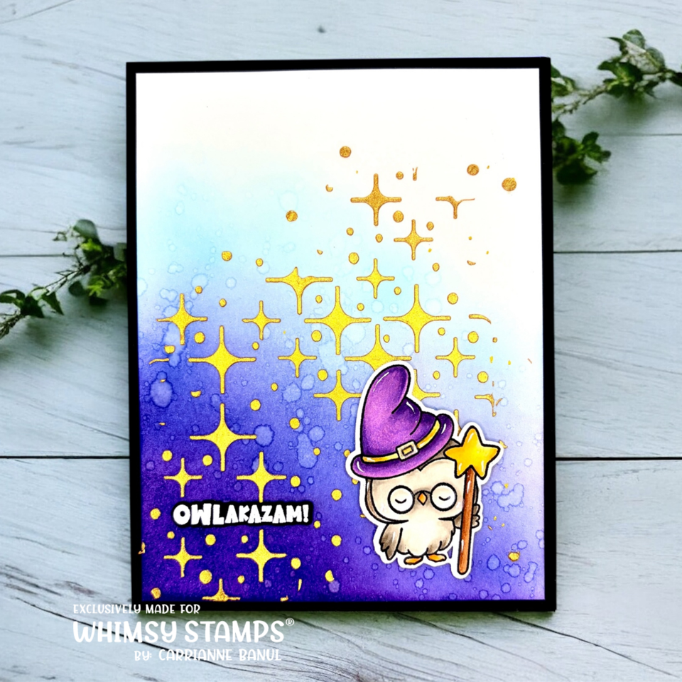 Whimsy Stamps Owl-O-Ween STAMPtember Exclusive Stamps 3480ssc