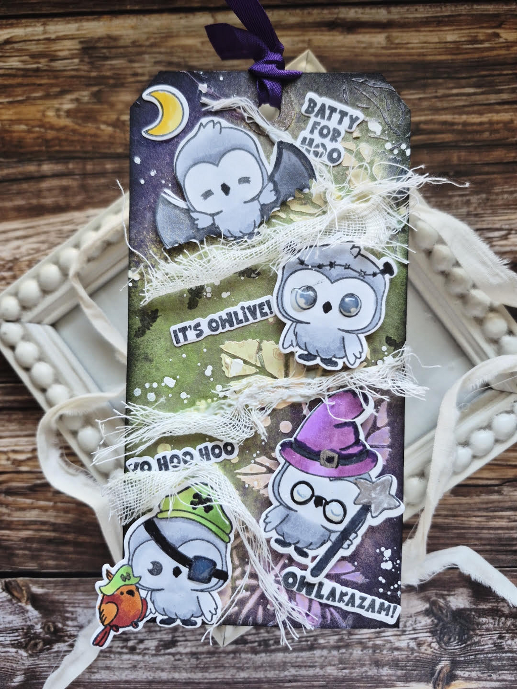 Whimsy Stamps Owl-O-Ween STAMPtember Exclusive Stamps 3480ssc