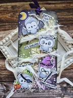 Whimsy Stamps Owl-O-Ween STAMPtember Exclusive Stamps 3480ssc