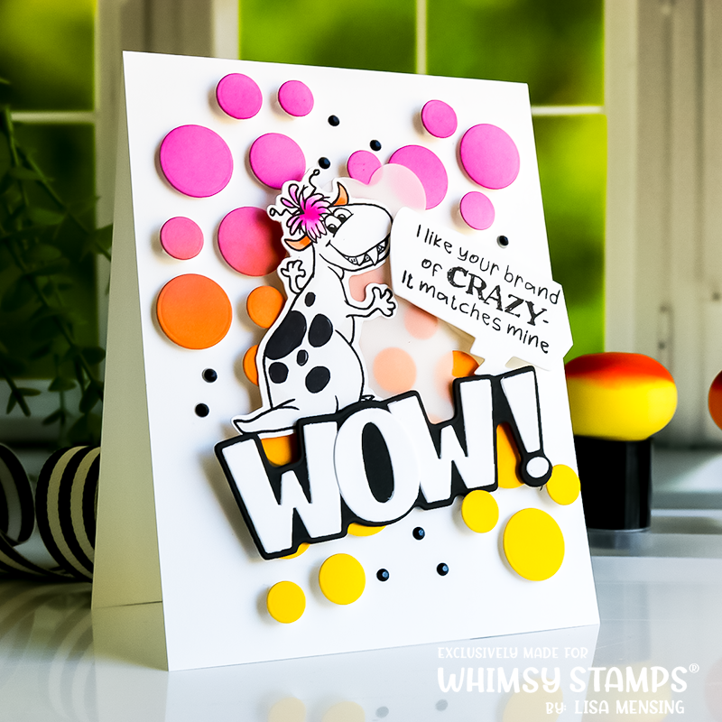 Whimsy Stamps Wowzers Word Dies WSD188 WOW