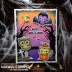 Whimsy Stamps Owl-O-Ween STAMPtember Exclusive Stamps 3480ssc