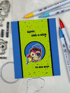 Whimsy Stamps Owl-O-Ween STAMPtember Exclusive Stamps 3480ssc