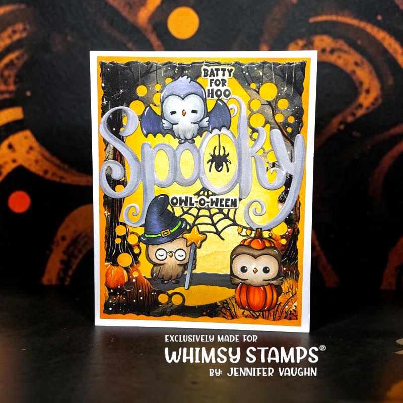 Whimsy Stamps Owl-O-Ween STAMPtember Exclusive Stamps 3480ssc