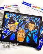 Whimsy Stamps Owl-O-Ween STAMPtember Exclusive Stamps 3480ssc