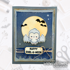 Whimsy Stamps Owl-O-Ween STAMPtember Exclusive Stamps 3480ssc
