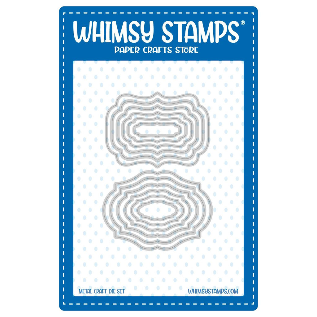 Whimsy Stamps Frame Labels Dies wsd240
