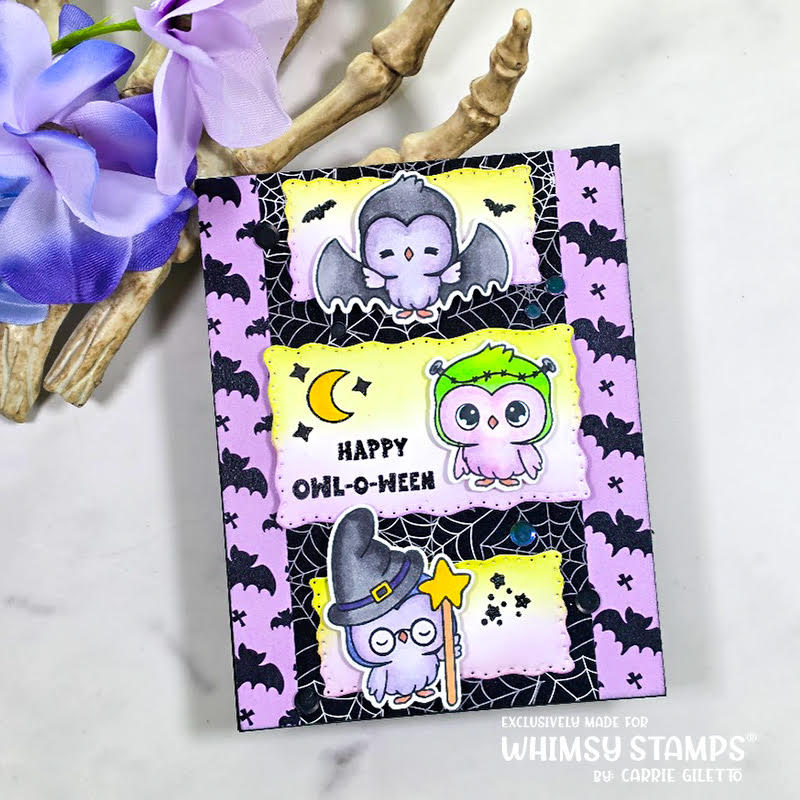 Whimsy Stamps Owl-O-Ween STAMPtember Exclusive Stamps 3480ssc