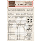 Stamperia Create Happiness Christmas Calendar, Monthly Clear Stamps wtk178