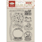 Stamperia Gear Up For Christmas Snowglobes Clear Stamps wtk197