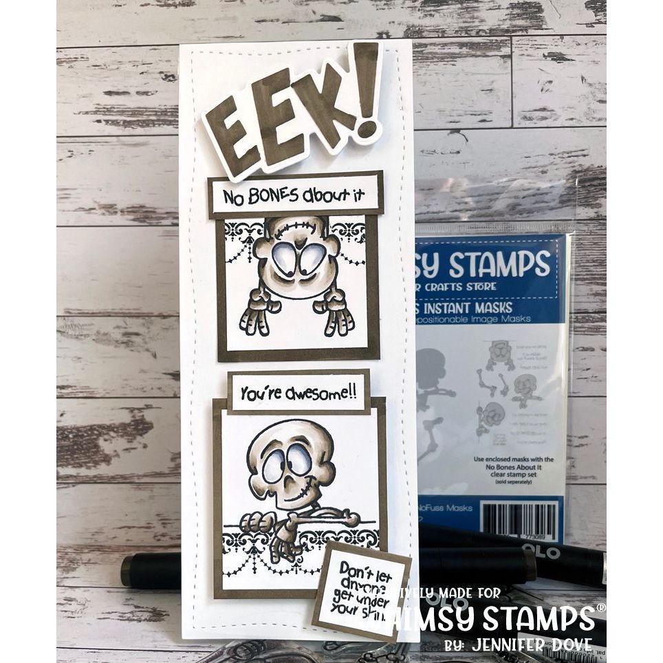 Whimsy Stamps No Bones About It Clear Stamps dp1122 you're awesome