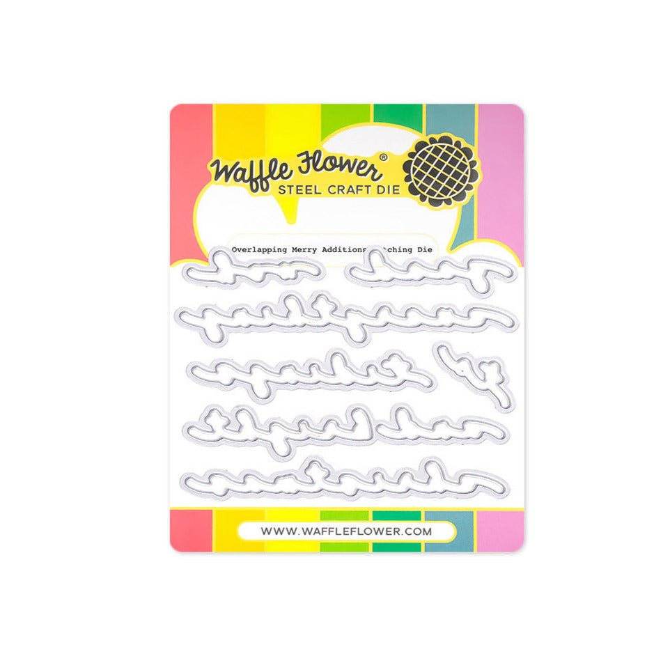 Waffle FLower Overlapping Merry Additions Matching Dies 422094