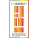 Waffle FLower Postage Collage Slimline Wavy Lines Stencils 422409 happy father's day image 1