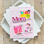Waffle FLower Print Mom Word Dies 422454 best mom ever