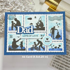 Waffle FLower Print Print Dad Word Dies 422456 fishing