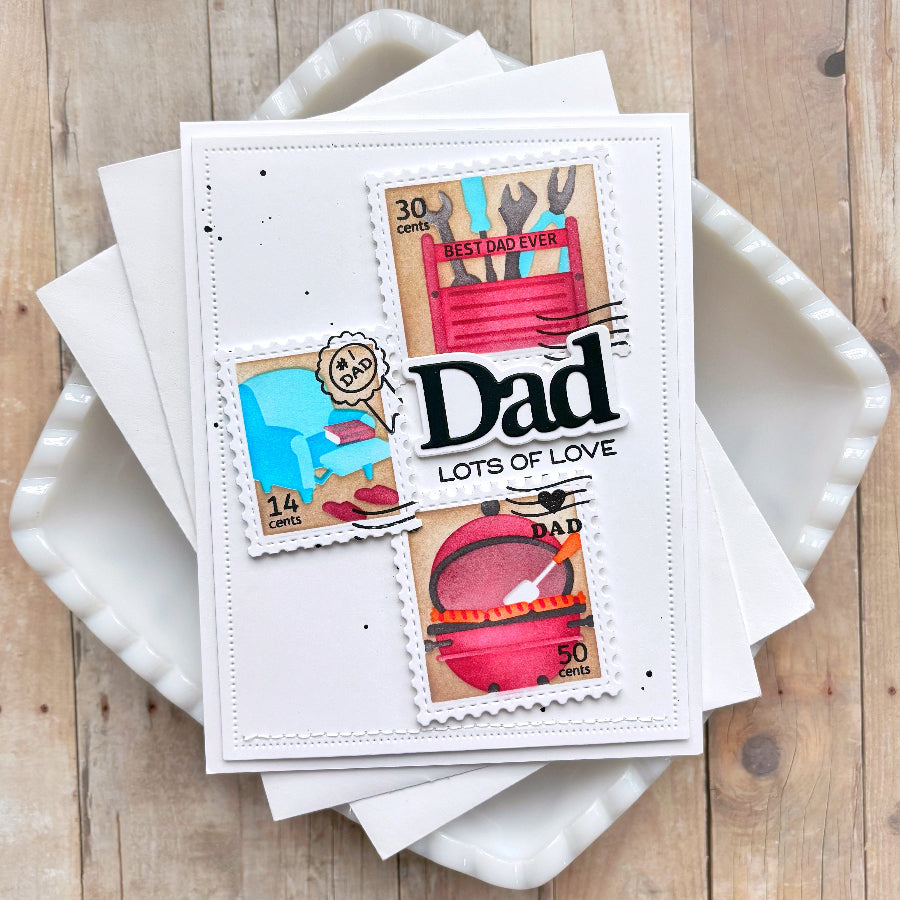 Waffle FLower Print Print Dad Word Dies 422456 grilling
