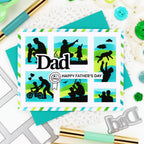 Waffle FLower Print Print Dad Word Dies 422456 happy father's day