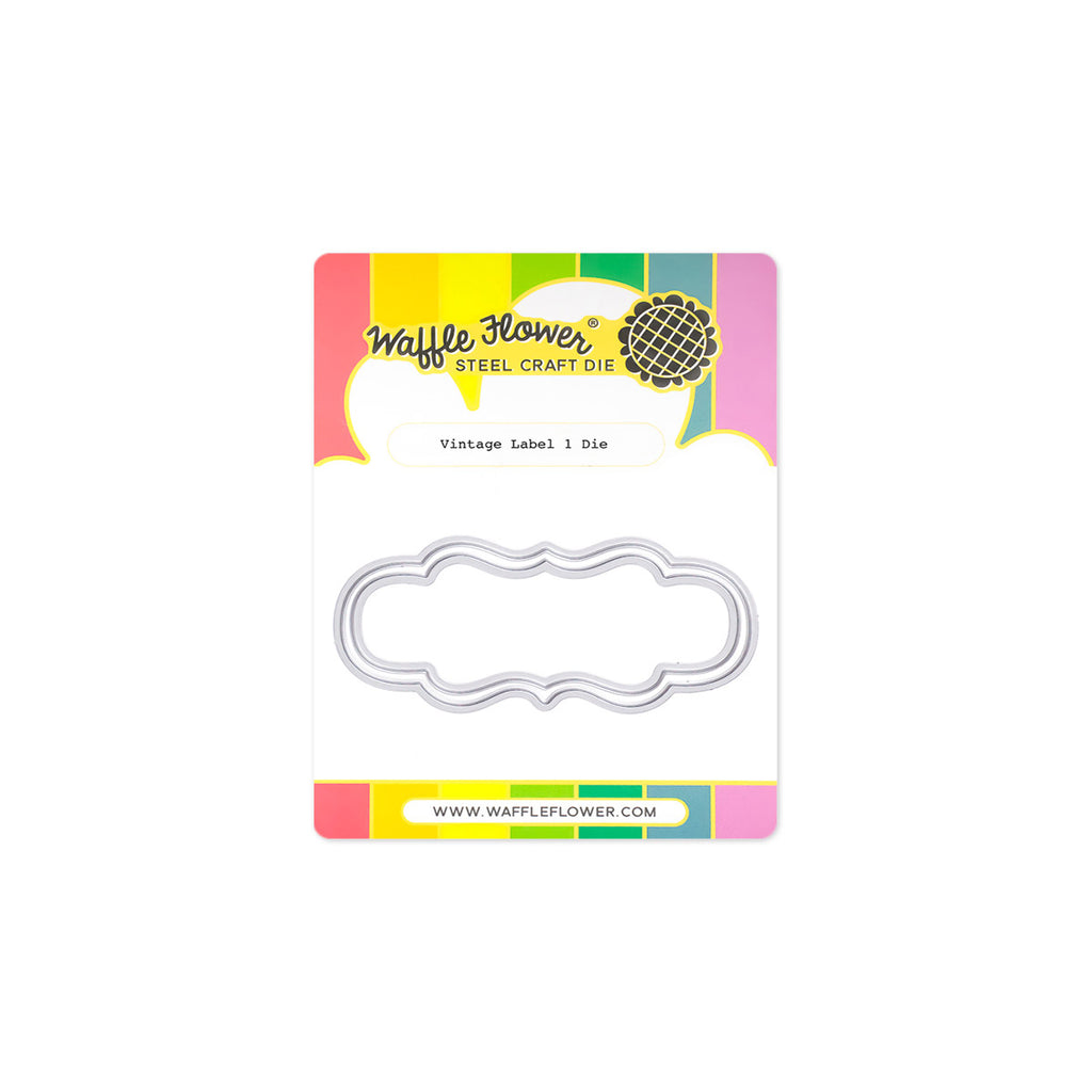 Waffle FLower Vintage Label 1 Dies 422056