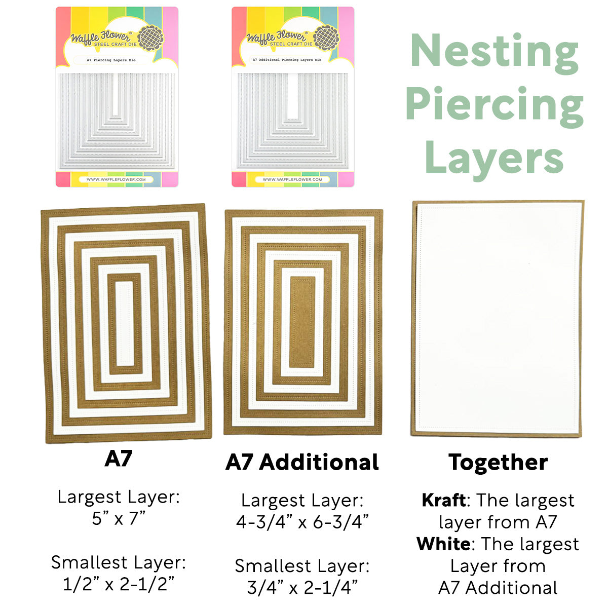 Waffle FlowerA7 Piercing Layers Dies 421878 product image