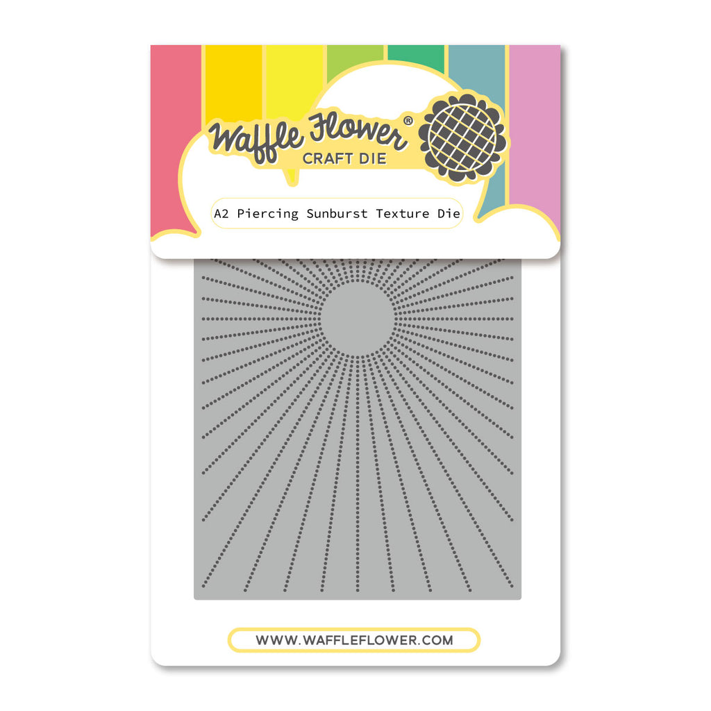 Waffle Flower A2 Piercing Sunburst Texture Die 422509