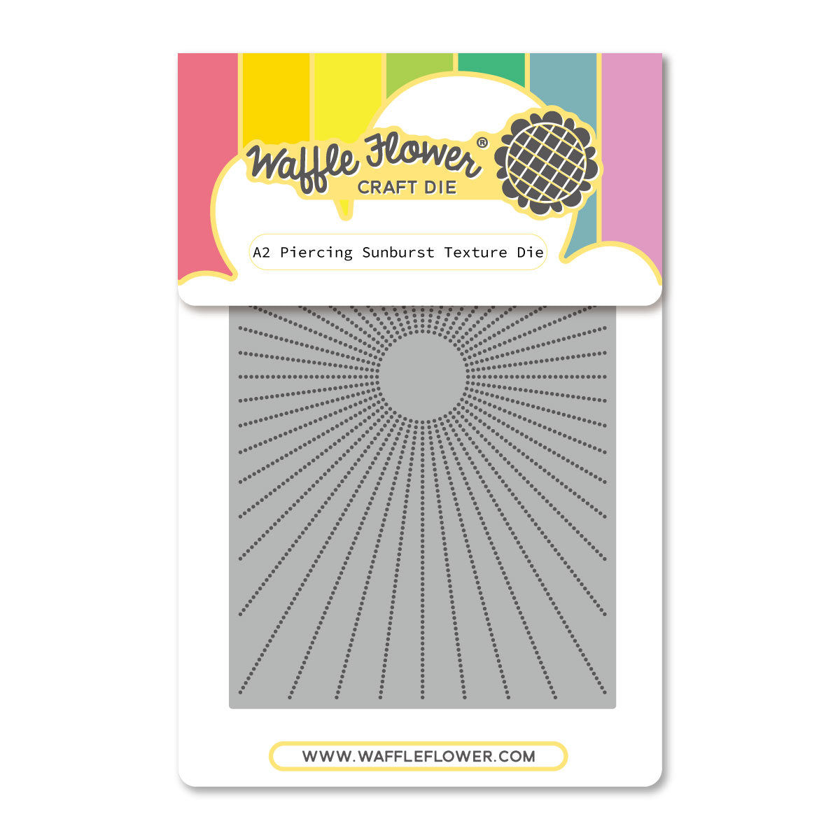 Waffle Flower A2 Piercing Sunburst Texture Die 422509