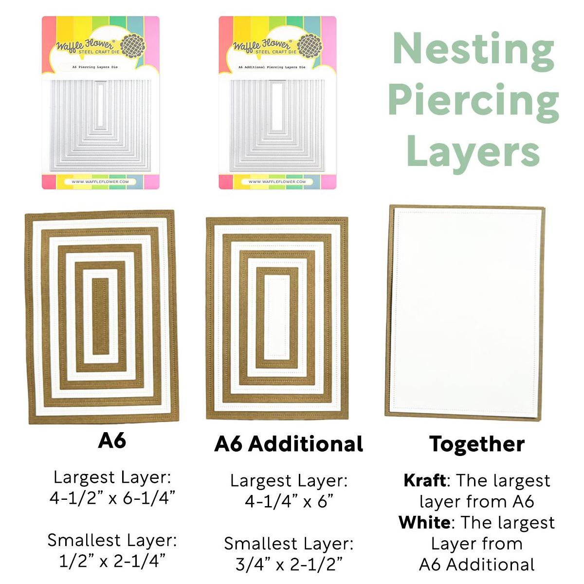 Waffle Flower A6 Additional Piercing Layers Dies 421877 product image