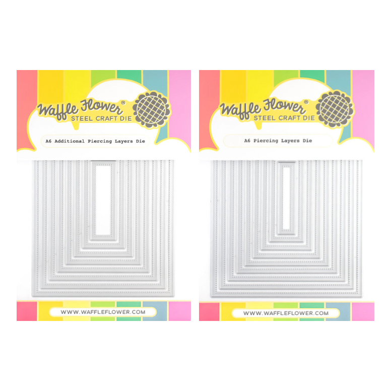 Waffle Flower A6 Piercing Layers and A6 Additional Piercing Layers Die Set