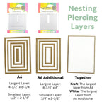Waffle Flower A6 Piercing Layers and A6 Additional Piercing Layers Die Set product image