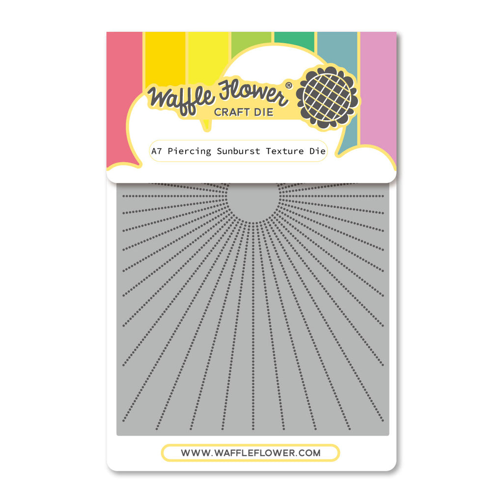 Waffle Flower A7 Piercing Sunburst Texture Die 422511