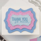 Waffle Flower A7 Piercing Texture Die 422428 thank you