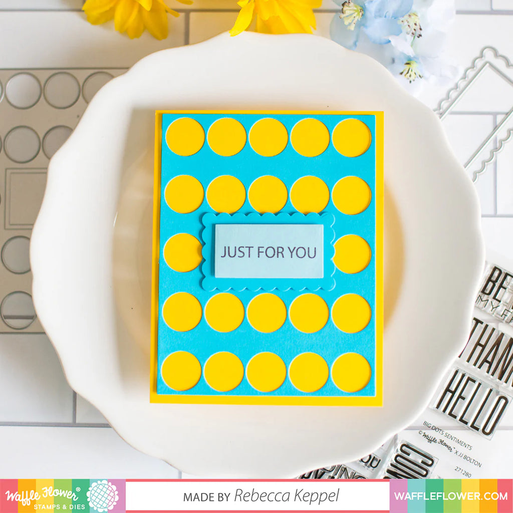 Waffle Flower ATC Layers Dies 310326 dots