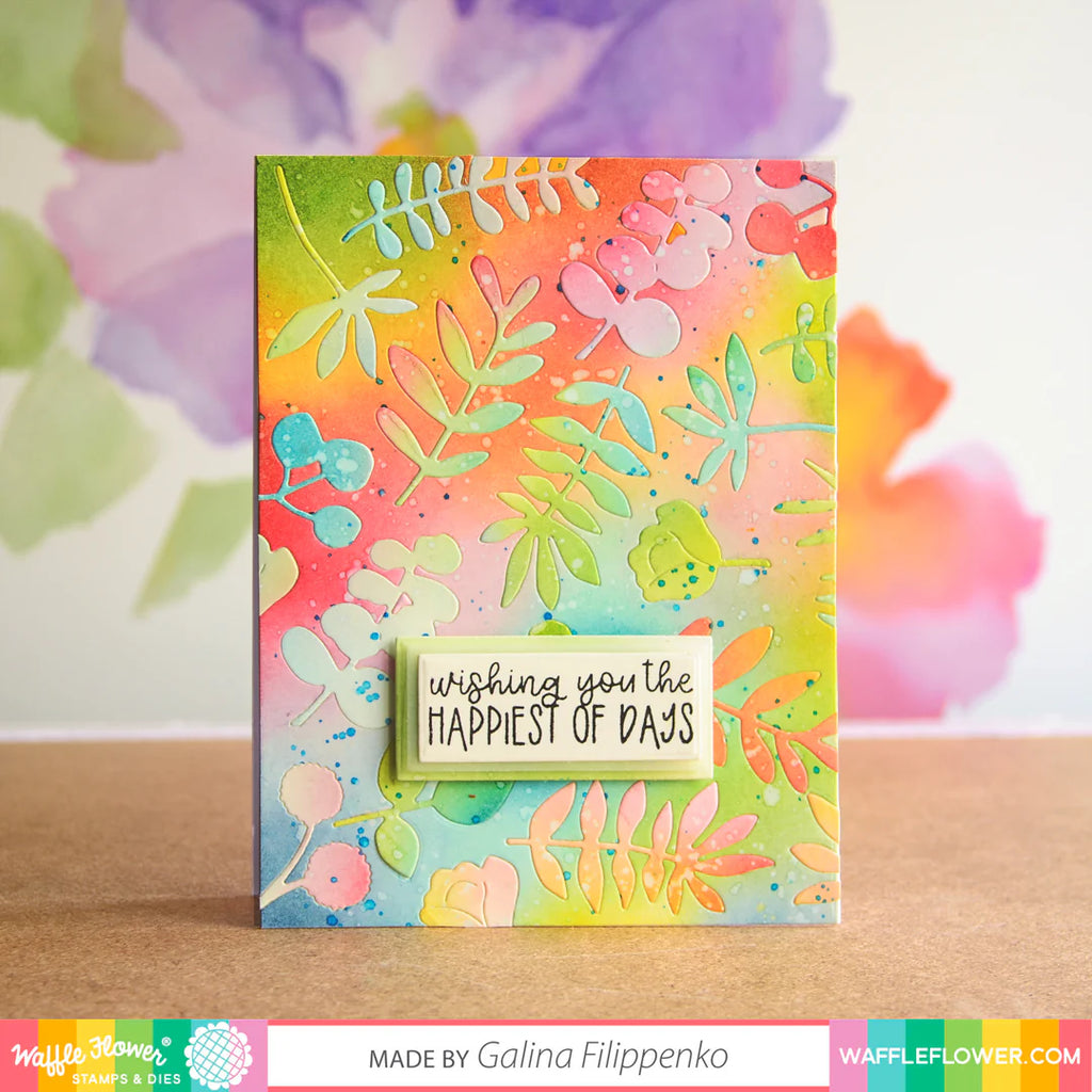 Waffle Flower Additional A2 Layers Dies 310380 happy day
