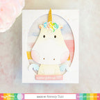 Waffle Flower Additional Oval Dies 310383 unicorn