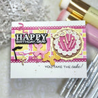 Waffle Flower Baked with Love Sentiments Clear Stamps 422261 mask