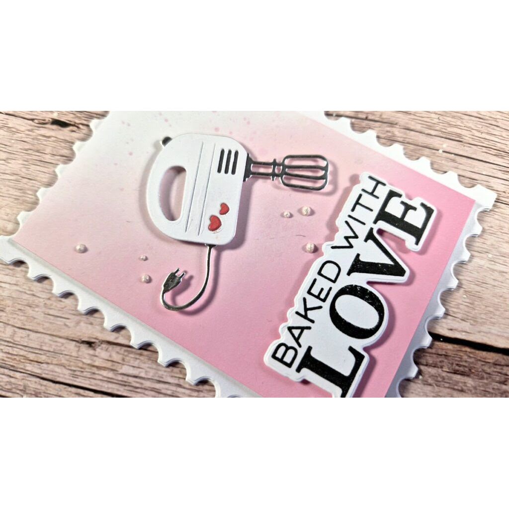 Waffle Flower Baking Fun Dies 422258 love | color-code:ALT04