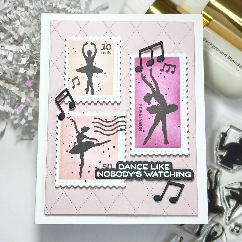 Waffle Flower Ballerina Sentiments Clear Stamps 422731 three