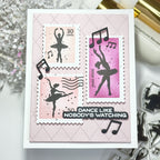 Waffle Flower Ballerina Sentiments Clear Stamps 422731 three