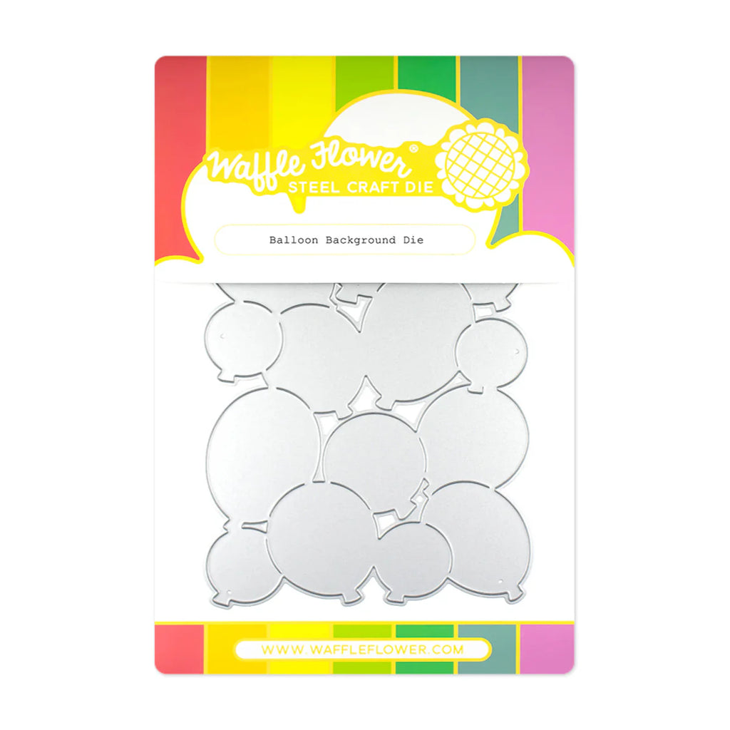 Waffle Flower Balloon Background Die and Stencil Trio Set image 1