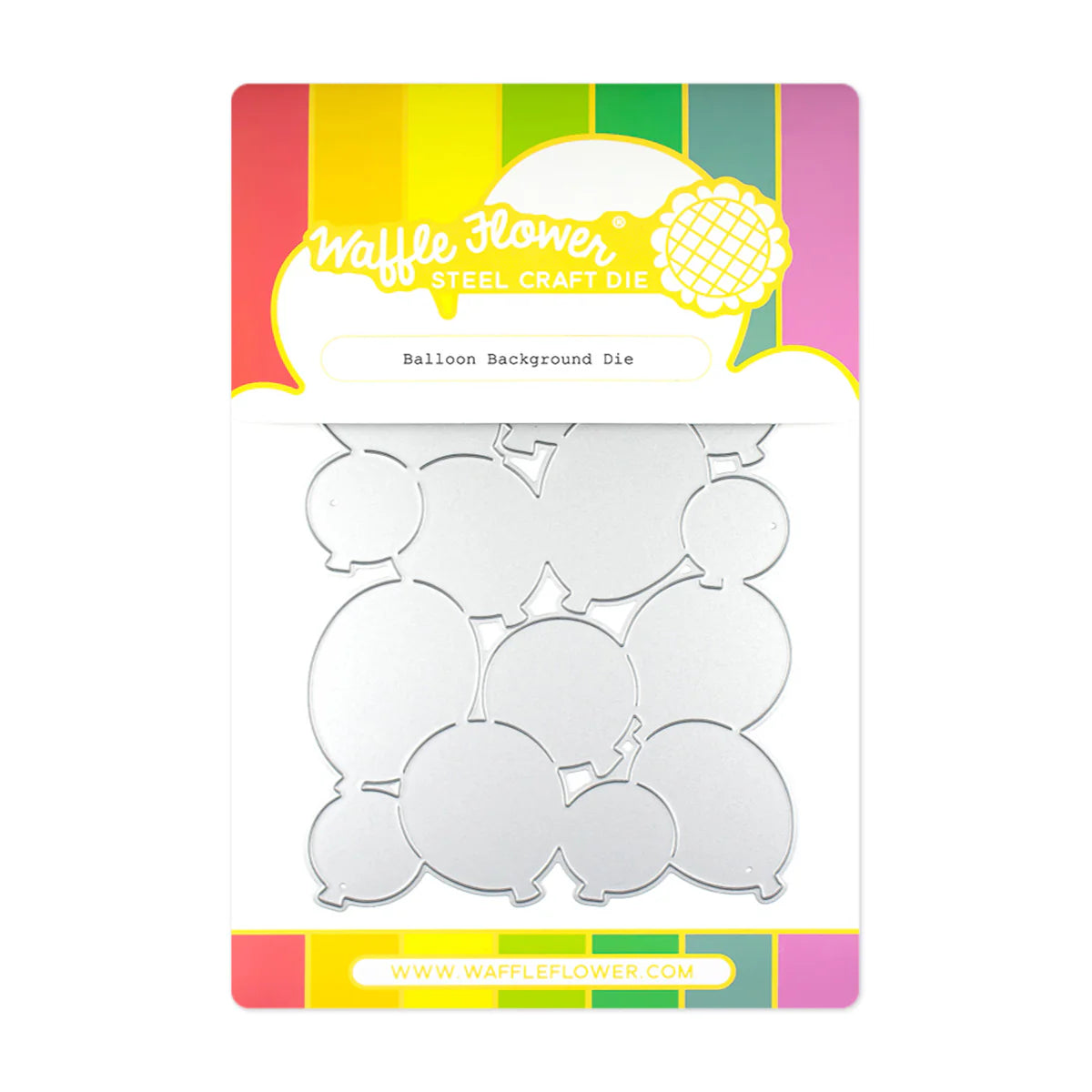Waffle Flower Balloon Background Die and Stencil Trio Set image 1