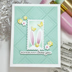 Waffle Flower Basketful Sentiments Clear Stamps 422371 bunny ears