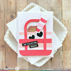 Waffle Flower Beach Tote Clear Stamp and Die Set wfc1717 beach towel