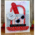 Waffle Flower Beach Tote Dies 421718 red white blue star card meihsia liu | color-code:ALT01