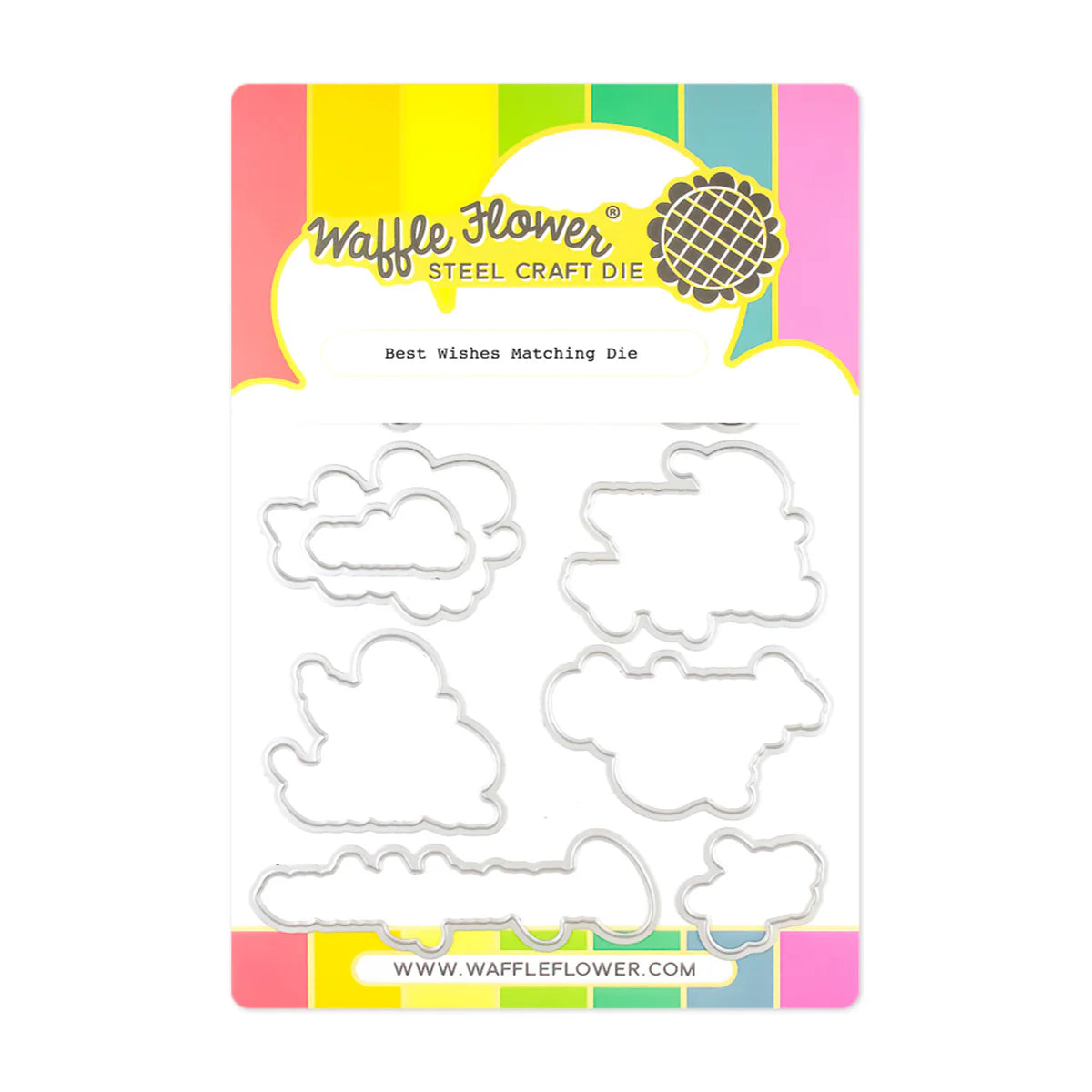 Waffle Flower Best Wishes Clear Stamp and Die Set wfc1905 product image 2