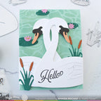 Waffle Flower Best Wishes Clear Stamps 421905 hello