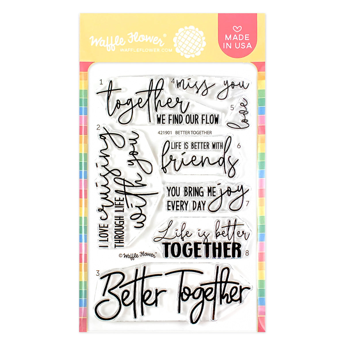Waffle Flower Better Together Clear Stamps 421901