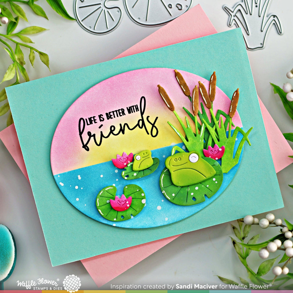 Waffle Flower Better Together Clear Stamps 421901 frog