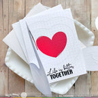 Waffle Flower Better Together Matching Dies 421902 heart