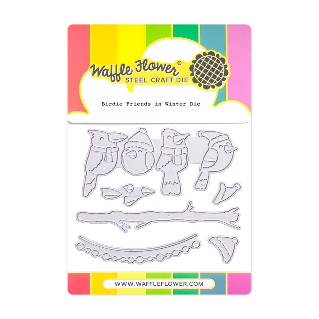 Waffle Flower Birdie Friends in Winter Dies 422146